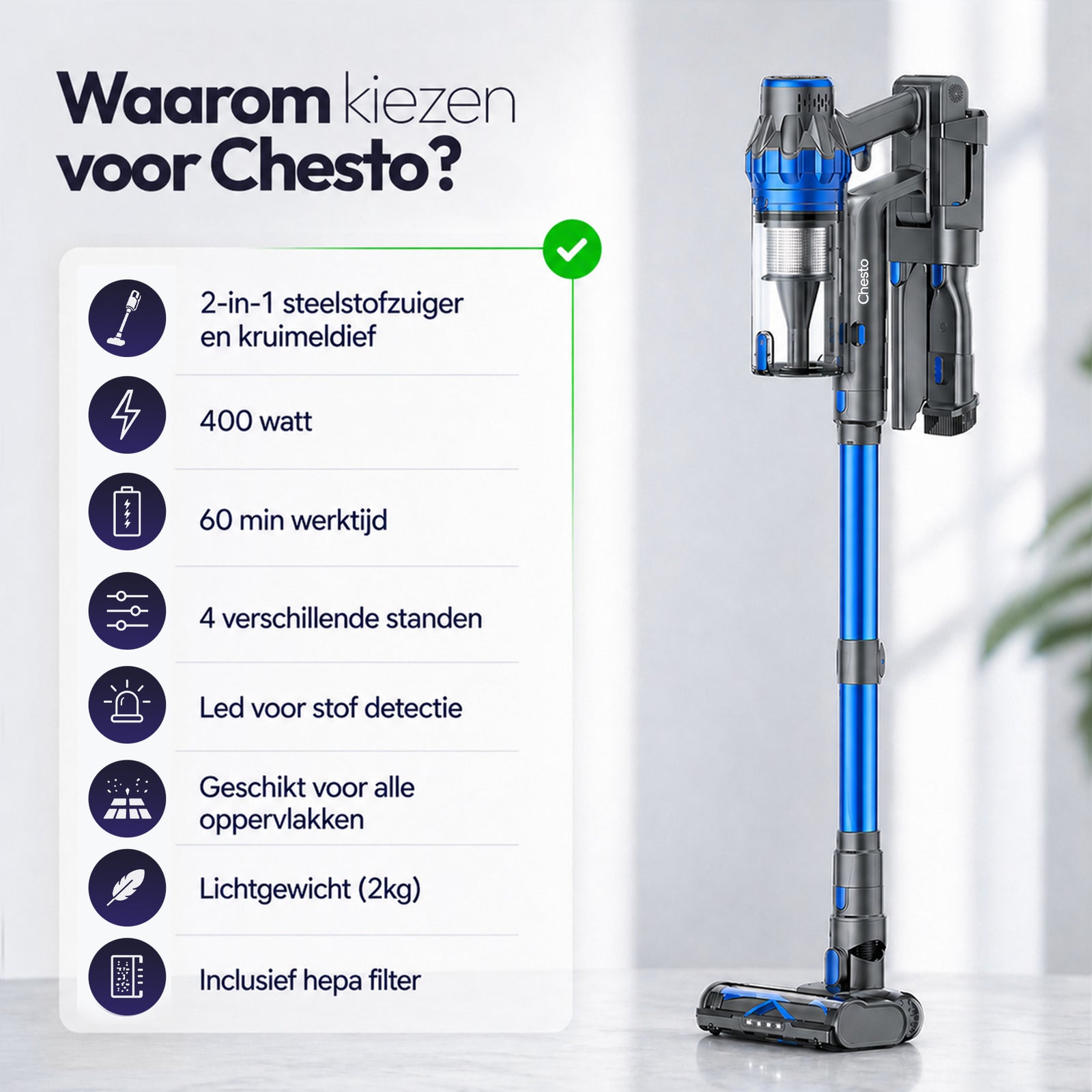 Chesto Steelstofzuiger T1