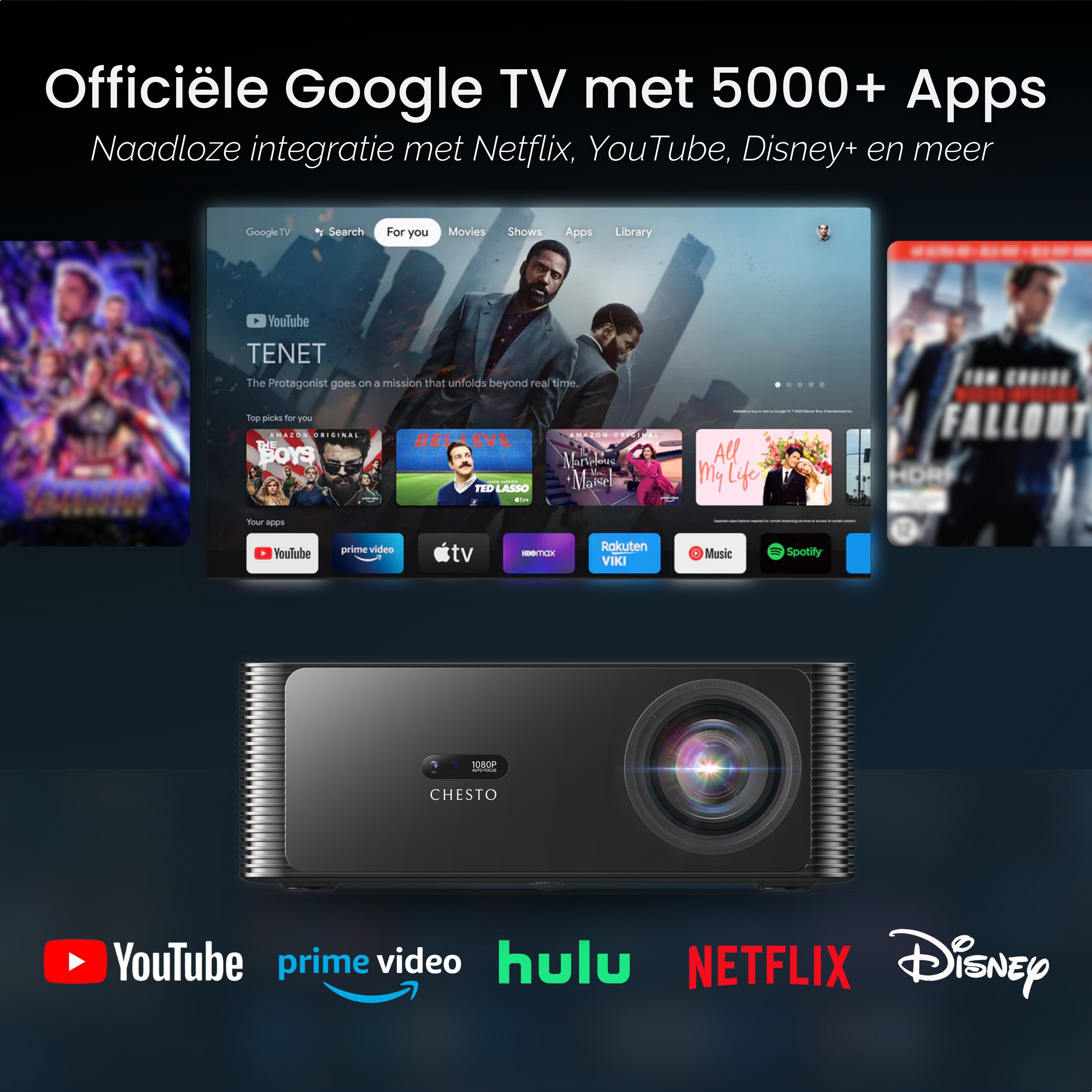 Google TV met 5000+ apps
