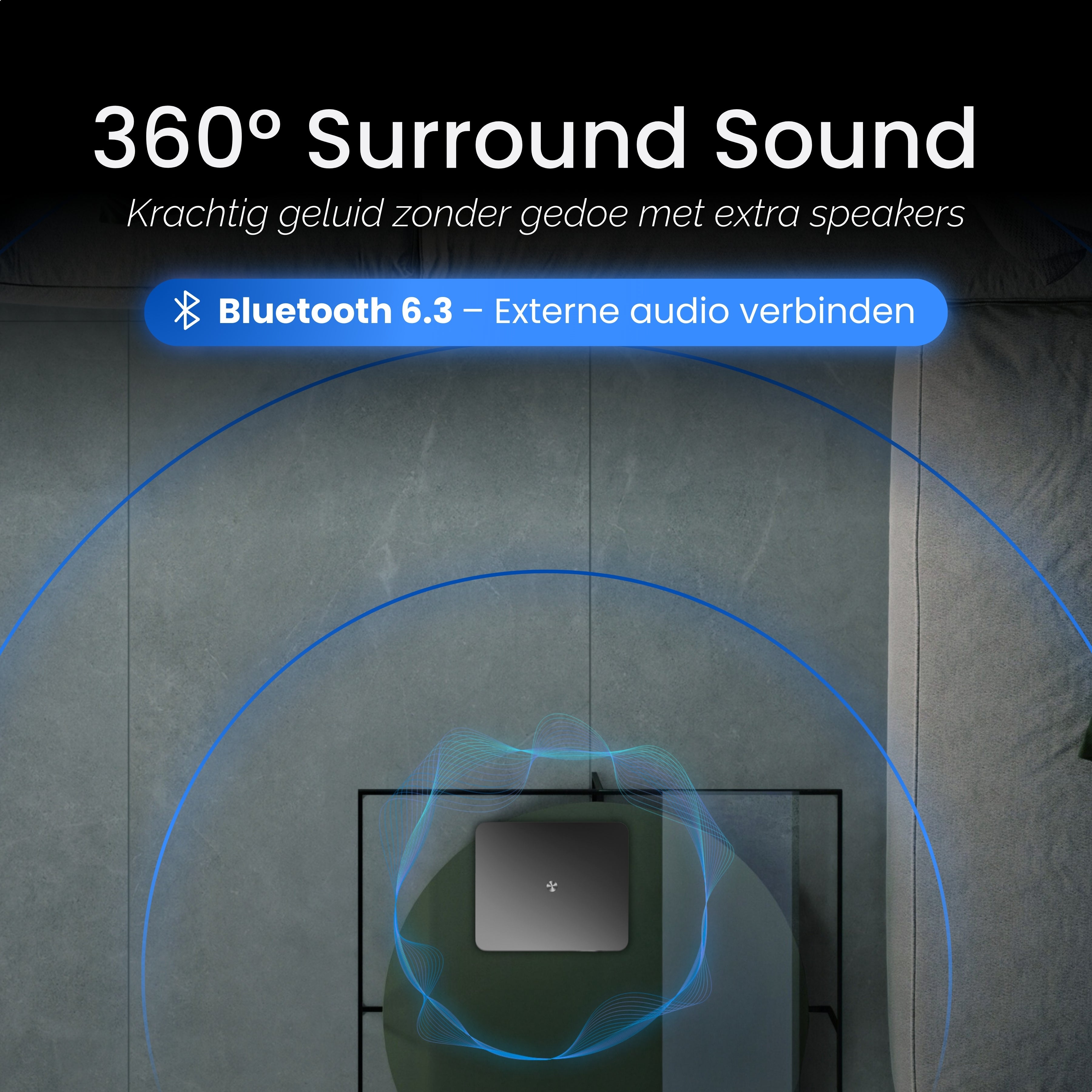 Meeslepend surround geluid