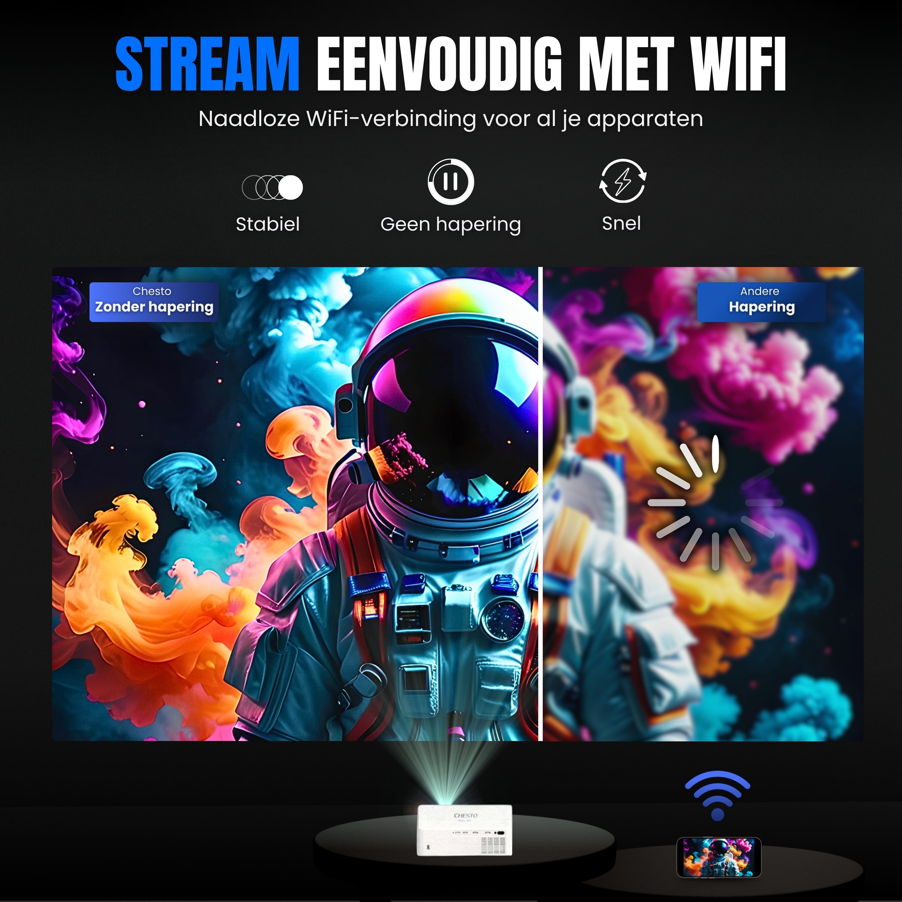 Film en game ervaring met Chesto beamer